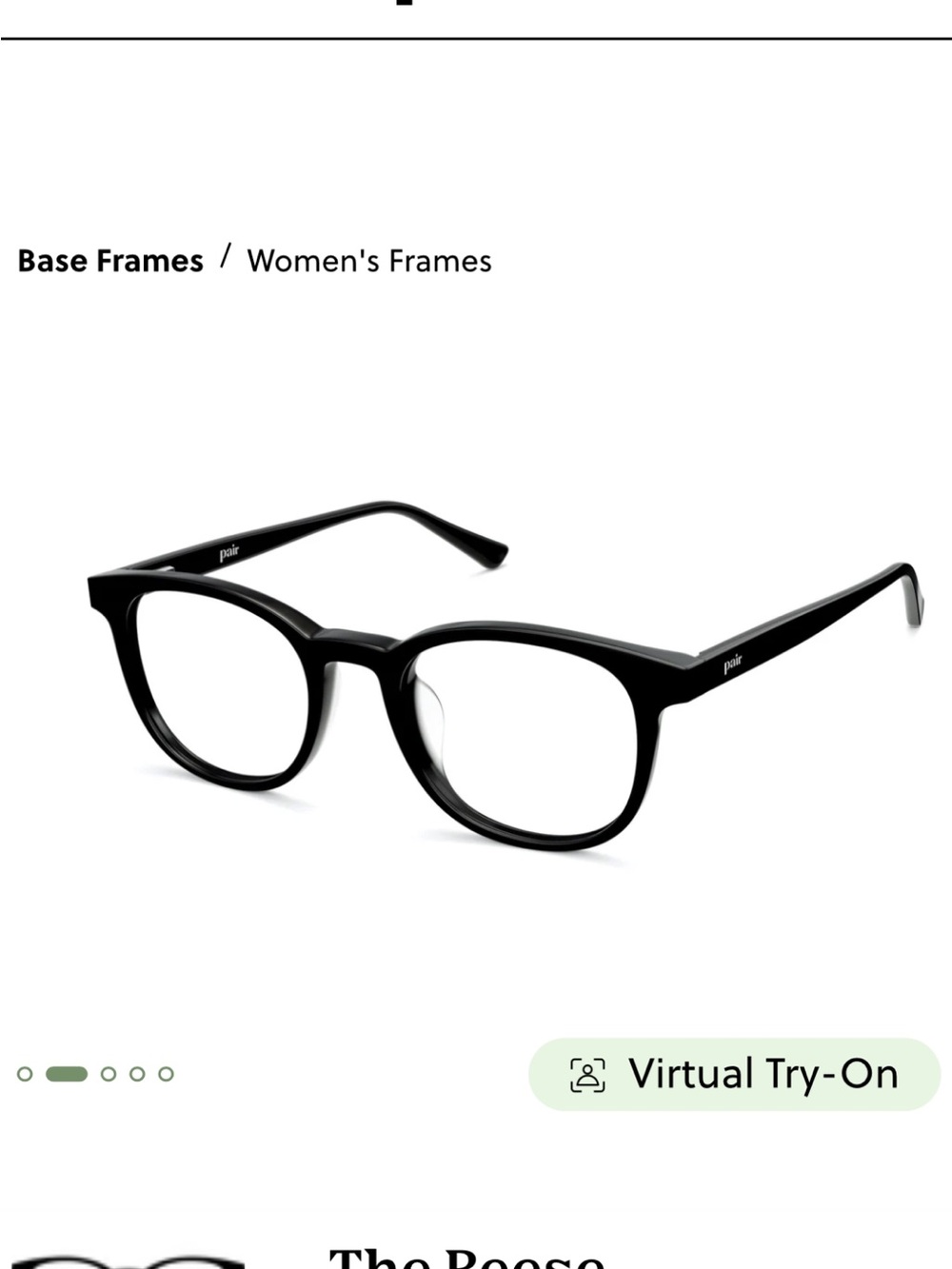 From pair eyewear Black Women's Classic Round Eyeglass Frames